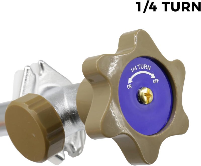 Himaweek 12-inch Anti-Siphon Frost Free Sillcock, Quater Turn 3/4-Inch Hose Bibb x 1/2-Inch PEX End,No Lead Brass Valve Frost Proof Outdoor Faucet Spigot - Image 1